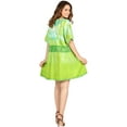 thumbnail image 3 of HAPPY BAY Women's Front Open Cover ups Duster Kimono Cardigan L-XL Lime, Tie Dye, 3 of 5