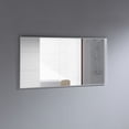 thumbnail image 3 of Eviva Sax 60 in. Polished Chrome Framed Bathroom Wall Mirror, 3 of 5