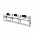 thumbnail image 4 of Bestar Pro-Biz Triple Side by Side Desk in Chocolate, 4 of 5