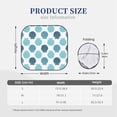 thumbnail image 3 of Windshield Sun Shade, Blue Scallop Foldable Car Sun Shade Windshield For Front, 2 Pieces, 3 of 4