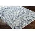 thumbnail image 4 of Mark&Day Area Rugs, 3x18 Louise Global Denim Runner Area Rug, Cream Dark Blue Slate Carpet for Hallway, Kitchen, Bedroom or Living Room (2'7" x 18' Runner), 4 of 6