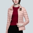 thumbnail image 4 of Women Lightweight Packable Puffer Jacket Stand CollorCasual Feather Down Coat Water Resistant Winter, 4 of 6