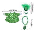 thumbnail image 4 of St. Patrick's Day 23-Inch Porch Goose Outfit Green Shamrocks Theme Goose Outfits, Yard Goose Costume Set for Outdoor Decoration, Holiday Lawn Festive Irish Decor, 4 of 5