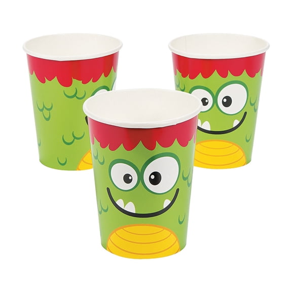Mini Monster 9Oz Cup (8Pc) - Party Supplies - 8 Pieces