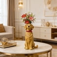 thumbnail image 5 of Honmine Weird Dog Vase, Dog-Themed Home Decoration, Quirky Animal Planter for Desk Shelf, Ceramic Puppy Flower Holder for Small Blooms, 5 of 6