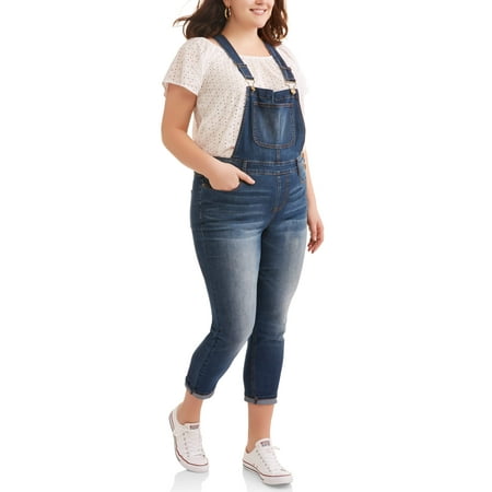 DH by Dollhouse Junior's Plus Roll Cuff Overall