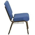 thumbnail image 6 of Flash Furniture Hercules Series 21"W Upholstered Adult Church Chair with Book Rack, Blue, 6 of 11