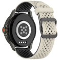 thumbnail image 3 of Two-Tone Breathable Silicone Watch Strap 22mm Stylish Comfortable Durable Easy to Use, 3 of 4