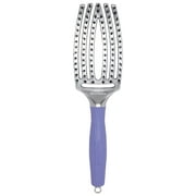 Olivia Garden FingerBrush Scalp-Hugging & Vented Combo Paddle Hair Brush (ionic & 100% boar bristles) FBCO-MD (Medium)
