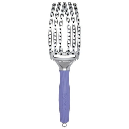 Olivia Garden FingerBrush Scalp-Hugging & Vented Combo Paddle Hair Brush (ionic & 100% boar bristles) FBCO-MD (Medium)