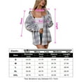 thumbnail image 5 of Women's Button Down Flannel Shirts Plaid Shacket Long Sleeve Collared Business Tops Work Blouses, 5 of 5
