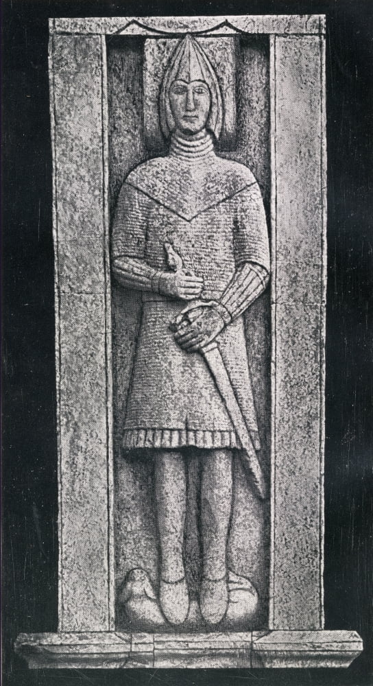 The Burke Effigy Glinsk County Galway Ireland Burke Family Tradition Believed That The Effigy Was A Likeness Of William (Conquerer) Deburgh - The First Deburge (Burke) To Set Foot In Ireland Canvas Ar