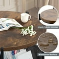 thumbnail image 6 of Round End Side Table, Sofa Side Snack Table with Fabric Storage Basket, Small bed Nightstand for Living Room Bedroom, Wood Top, 6 of 9