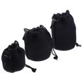 thumbnail image 3 of SHISUYAN 3pcs Camera Lens Case Neoprene Drawstring Slr Camera Outdoor Lens Pouch, 3 of 8