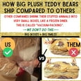 thumbnail image 5 of Custom Personalized Giant Teddy Bear wears Removable Customized Red Color T-Shirt Printed with Your Text, Big Plush 5 Foot Stuffed Animal for Valentine's Day & Birthday & More. Customizable Huge Bear, 5 of 6