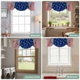 thumbnail image 6 of Tie Up Valances for Windows, 4th of July Adjustable Valance Curtains Window Treatment for Living Room/Bedroom, Red Blue Striped Stars Independence Day Rod Pocket Kitchen Curtains & Drapes 42x18 Inch, 6 of 9
