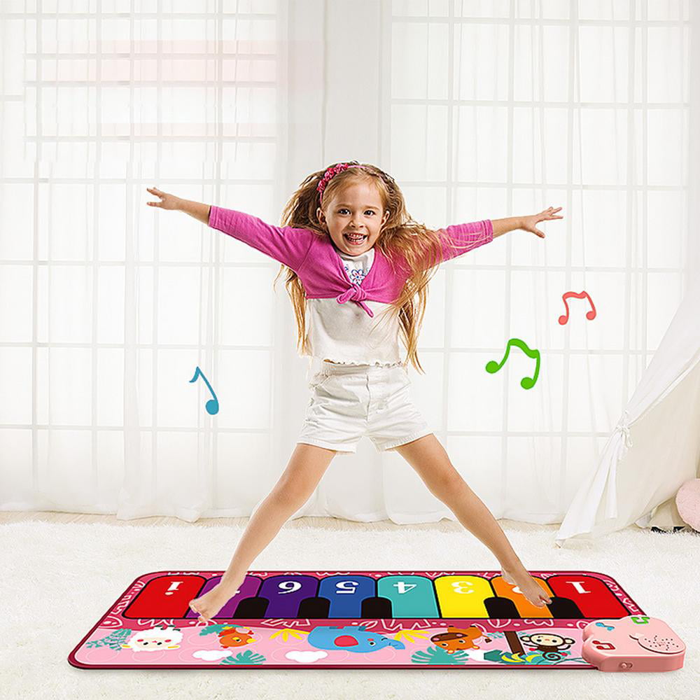 Musical Toys for Toddlers Floor Piano Mat for Kids Dance Mat for Kids Age 1-5 Dancing Toys for Toddlers Educational Animal Toys for 1-5 Year Old Girls Gifts for 1-5 Year Old Girls Boys