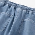 thumbnail image 7 of MYAOYI Mens Comfort Fit Jeans Drawstring Loose Denim Trousers, 7 of 7