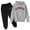 Dark Gray, variant on LEKDFST Toddler Boy Sweatsuit Fall Winter Tracksuit Pullover Hoodie Jogging Pants Set 2 Piece Athletic Clothing Sets Activewear Black 3-4 Years