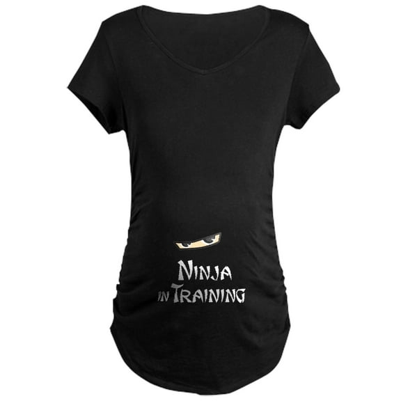 CafePress - Ninja In Training Maternity T Shirt - Maternity Dark T-Shirt