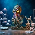 thumbnail image 6 of Octopus Lamps with Glowing Eyes, 3D Retro Animal Night Light Lamp, Stained Glass Style Resin Lamps for Home, Bedroom, Office, 6 of 10