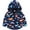 Dark blue dinosaur A, variant on WIBACKER Little Boys Polar Fleece Jacket Hooded Kids Autumn Winter Long Sleeve Thick Warm Outerwear - 1 Piece Dinosaur