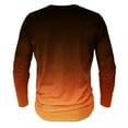 thumbnail image 4 of Dagegui Mens Gradient Color Shirts Fashion Long Sleeve Buttons T-Shirts V-Neck Henley Shirt Big and Tall Outdoor Active Tees Fall Casual Pullover Tops Orange,M, 4 of 4