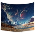 thumbnail image 1 of Dsscvnef Solar System Tapestry Space Planets Universe Wall Hanging Sun Party Home Textiles Celestial Design, 1 of 3