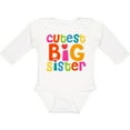 thumbnail image 3 of Inktastic Cutest Big Sister Girls Long Sleeve Baby Bodysuit, 3 of 5