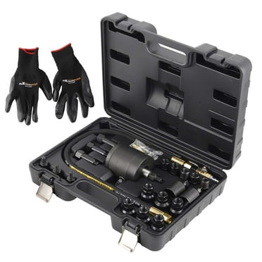 Lisle 12800 Set Cuscinetti Master Pneumatico - 11 Misure, Con Manici A Battuta E Per Martello Pneumatico