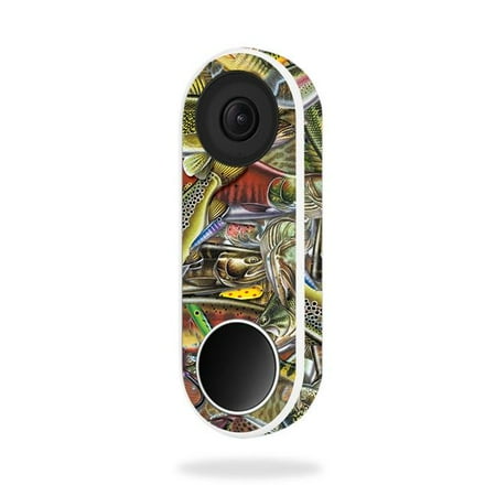 MightySkins NEHEL-Fish Puzzle Skin for Nest Hello Video Doorbell - Fish Puzzle