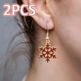 thumbnail image 6 of yuksok Christmas Earrings Women Dangle Earrings for Xmas Party Valentines Day Decor red, 6 of 9