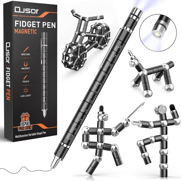 Juguete multifuncional Fidget Pen Dusor para hombre con luz LED
