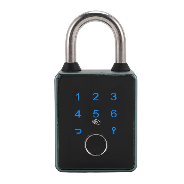 Fingerprint Padlock, Waterproof Smart Padlock with Keyless Biometric, APP Control & Key Backup, Outdoor Heavy Duty Locker Lock for Gym Locker, Door, Luggage, Suitcase, Backpack