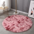 thumbnail image 1 of Alfombra de baño antideslizante absorbente con efecto tie-dye degradado redondo, decoración para dormitorio, alfombrilla para pies lavable a mano disponible, 1 of 6
