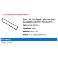 thumbnail image 2 of Front Left Turn Signal Light Lens Seal - Compatible with 1969 Porsche 912, 2 of 2