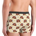thumbnail image 4 of Men's Boxer Briefs, Fall Turkey Soft Comfy Mens Underwear Boxer Briefs Breathable With Widen Waist, 4 of 7