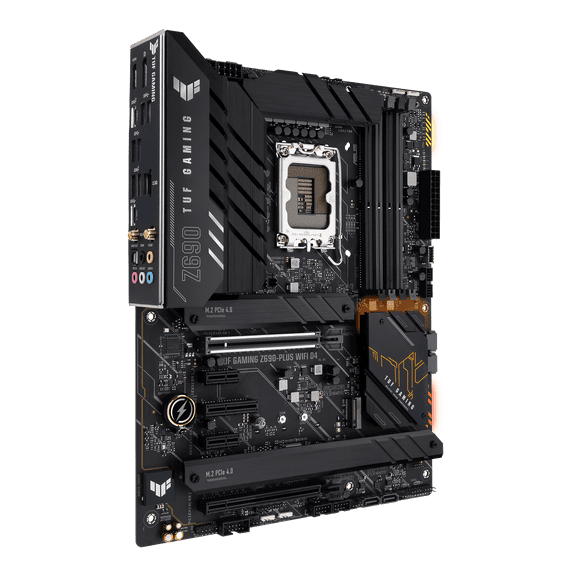 ASUS TUF Gaming Z690-Plus WiFi D4 LGA 1700 Intel 12th Gen ATX Gaming Motherboard- PCIe 5.0, DDR4, 4xM.2/NVMe SSD, 14 2 Power Stages, WiFi 6, Intel 2.5Gb LAN