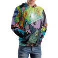 thumbnail image 6 of Scooby Doo Unisex Adult Sweatshirt Novelty Hoodie 3D Print Casual Sweater Jacket Pullover Hoodie Fall Winter Clothes XL, 6 of 8