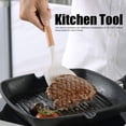 thumbnail image 4 of Juego de 2 herramientas de cocina ergonómicas antirayaduras con mango de madera natural para utensilios de cocina antiadherentes en color crema, 4 of 5