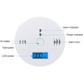 thumbnail image 4 of Detectores de monóxido de carbono, detector de alarma de 2 piezas, alarma de monóxido de carbono con pantalla digital LCD (pilas NO incluidas), 4 of 5