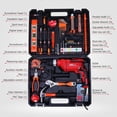 thumbnail image 3 of Professional Tool Kit with Impact Drill TD13-100, 650W, Copper Armature, Chuck 13mm Keyless Auto, 105 Home Essential Tools Accessories, 3 of 4