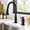 Matte Black-2 Hole Vintage Style, variant on Vintkitchen Faucets With Pull Down Sprayer
