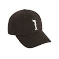thumbnail image 3 of Daxton 3D Vintage Custom Number Low Profile Adjustable Baseball Dad Hat Cap, Brown White, 1, 3 of 3
