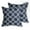 Blue, variant on Phantoscope 18" x 18" Modern, Contemporary, Transitional Brown Geometric Cotton Throw Pillow , ( 2 Count)