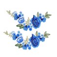 thumbnail image 2 of Embroidery Patch,2pcs Flower Patch Blue Flower Embroidery Patch Sewing Embroidery Patch Ultimate Comfort, 2 of 12