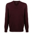 thumbnail image 7 of Polo Ralph Lauren RICH RUBY Merino Wool V-Neck Sweater, US X-Large, 7 of 7