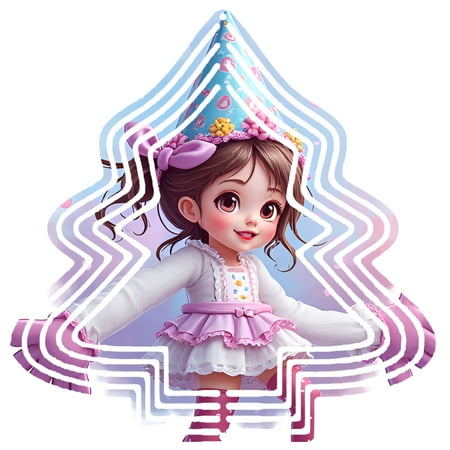 Metal Hanging Christmas Tree Wind Decorations – Colorful Garden Spinners with Abstract Layered Design for Yard and Garden Decor Metal Hanging Christmas Tree Wind Decorations – Colorful Garden Spinners with Abstract Layered Design for Yard and Garden Decor