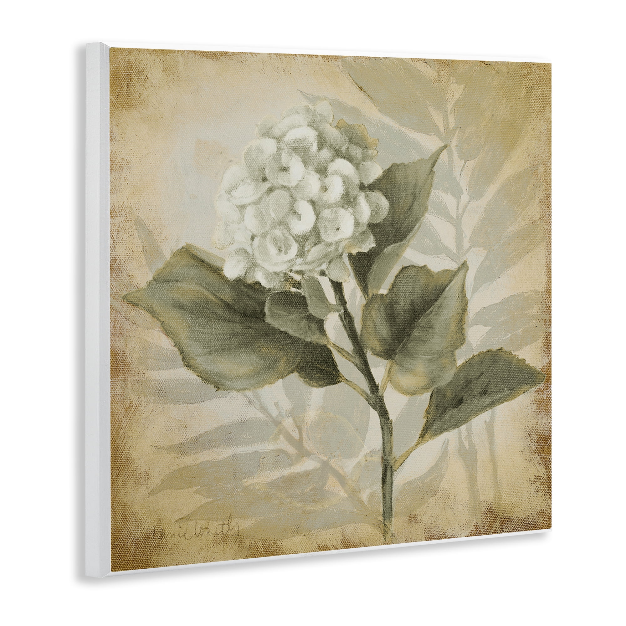 Stupell Industries Aubergine Hydrangea Impression Plants & Flowers Painting Unframed Art Print Wall Art, 12 x 12