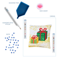 thumbnail image 5 of Diamond Dotz Christmas Gifts Pillow Presents Diamond Painting Kits for Adults - Diamond Art Kits a Relaxing Creative Craft Kit with Dotz Gems 7"x7", 5 of 6